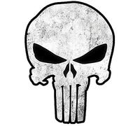 Pegatina retro reflectante para casco de moto The Punisher