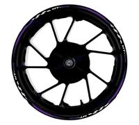 Pegatina Rueda Delantera Trasera Motocicleta Pegatinas Reflectantes Raya Interior Llanta para Yamaha MT-125 MT125 Resistente arañazos(Color20)