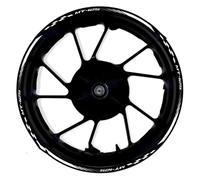 Pegatina Rueda Delantera Trasera Motocicleta Pegatinas Reflectantes Raya Interior Llanta para Yamaha MT-125 MT125(Color3)