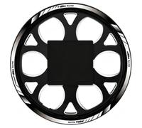 Pegatina Rueda Motocicleta Calcomanías Cubo Cinta Decorativa Raya Llanta para Kawasaki para ER-6N para ER6N(Color4)