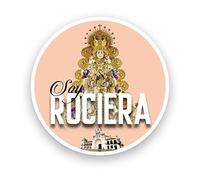Pegatina Soy Rociero - Virgen del Rocío (Soy Rociera)
