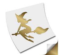 PEGATINA STICKER BRUJA BRUJITA WITCH DECAL AUFKLEBER AUTOCOLLANT VINYL VINILO CORTE (Cobre Metalico)