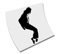 PEGATINA STICKER MICHAEL JACKSON AUFKLEBER AUTOCOLLANT VINILO VINYL CORTE (Negro)