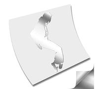 PEGATINA STICKER MICHAEL JACKSON AUFKLEBER AUTOCOLLANT VINILO VINYL CORTE (Plata Metalico)