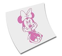 PEGATINA - STICKER - MINNIE MOUSE - VINILO - VINYL - WALL DECAL - DISNEY - CORTE (Rosa Claro)