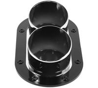 Pegatina Trasera para Automóvil Tubo de Escape Simulado Negro Abs