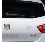 Pegatina vinilo Akatsuki 9x6cm (Blanco)