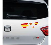 Pegatina vinilo Bandera España 1ud 10x6cm/3ud 5x3cm/5ud 2x1cm/12ud 4x2cm