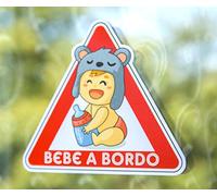 Pegatina Vinilo Bebe a Bordo, Baby on Board (15cm x 13cm)