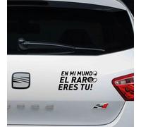 Pegatina vinilo el raro eres tu 18x9cm (AZUL)