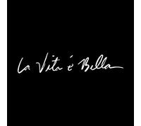 Pegatina vinilo La vita e Bella (Blanco, L - 30x6cm)