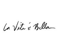 Pegatina vinilo La vita e Bella (Negro, L - 30x6cm)
