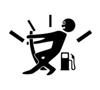 pegatina x2 deposito sticker gasolina graciosa coche moto camion