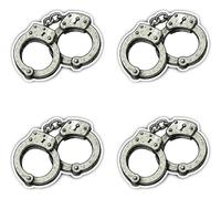 Pegatinas: 100 mm, 4 unidades, diseño de esposas grandes, para policía, justicia, oficina jurídica