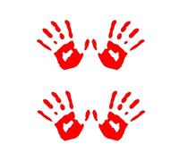 Pegatinas, 2 pares Adhesivo de para Coche Pegatina Calcomanías Etiqueta Engomada, ensangrentadas rastros de sangre pegatina coche pegatina horror halloween sticker, Stickers de Vinilo Impermeables