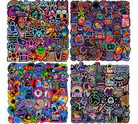 Pegatinas 200 Piezas Stickers Neon Chulos, Impermeable Vinilo Pegatinas para Scrapbooking Journal Ordenador Portatil Botella Agua Maletas Skate Diario Libreta Moviles Laptop Agenda Patinete Taza etc