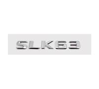 Pegatinas 3D ABS for la parte trasera del coche, emblema for el maletero, SLK55, SLK63, SLK200, SLK230, SLK250, SLK280, SLK300, SLK320, SLK350(SLK63-Silver)