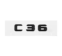 Pegatinas 3D ABS for la Parte Trasera del Coche, Emblema for el Maletero Trasero del Coche, C32, C36, C43, C55, C63, C180, C200, C220 y C230(C36-Black)