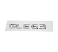 Pegatinas 3D ABS for la Parte Trasera del Coche, Emblema, Letras y emblemas for el Maletero, GLE53, GLE63, GLE300, GLE320, GLE350, GLE500 y GLE550.(GLE63-Silver)