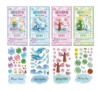 Pegatinas 3D Adhesivas Para Scrapbook Y Álbum De Recortes 4 Láminas Con