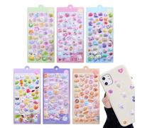 Pegatinas 3D - Calcomanías 3D De Animales Duraderas 6 Piezas | Pegatinas para Botellas de Agua,para Niños Familia Interior Exterior Casa Coche Cuaderno Botella de