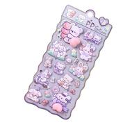 Pegatinas 3D - Calcomanías de animales en relieve decoración divertida, pegatinas de animales y calcomanías divertidas - Para casa, escuela, aula, cuaderno, diario, estudiante, de cumpleaños