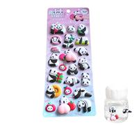 Pegatinas 3D, calcomanías transparentes de panda 3D - Lindas pegatinas de dibujos animados - Para niños familia interior exterior hogar coches planificador cuaderno