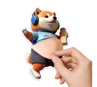 Pegatinas 3D, con vientre suave, 9,5 x 1,6 x 12 cm, calcomanías de dibujos animados para cachorros, calcomanías de recompensa, aplicación versátil, para diarios, portátiles, equipaje, monopatín, aula