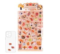 Pegatinas 3D - Construcción multicapa, pegatinas de animales en relieve de , paquete minimalista estético de bienestar, accesorios decorativos de manualidades de alto brillo | Pegatinas de