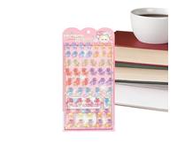 Pegatinas 3D de dibujos animados, decoraciones adhesivas en relieve - Calcomanías estéticas - Para cuaderno, scrapbooking, diario, portátil, trabajos infantiles, chicos, chicas, favores de fiestas