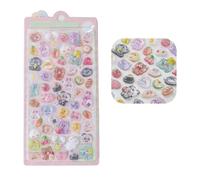 Pegatinas 3D de dibujos animados para álbumes de recortes, dibujos animados, para planificadores, diarios, tabletas, monopatines, uñas, calcomanías de conejos de caramelo