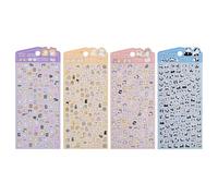 Pegatinas 3D | Diseños de animales 3D duraderos Pegatinas reutilizables divertidas, dibujos animados lindos - Para niños y familias para interiores y exteriores para planificadores de refrigeradores