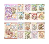 Pegatinas 3D DIY, Libro de Pegatinas con 16 Escenas Miniatura, Sticker Book Creativo, Pegatinas Reutilizables 3D, Miniature Scene Sticker Book, Pegatinas Kawaii, Actividad Manual Relajante y Divertida