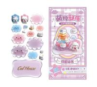 Pegatinas 3D en capas de edificios, pegatinas decorativas 3D de escena superpuestas | Calcomanías Kawaii Libro De Escenas,Para Niños Dormitorio Pared Escritorio Escritorio Scrapbooking Arte