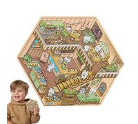 Pegatinas 3D - Escena 3D - Pegatinas para casa | Escenas de pegatinas para adultos | Casa Miniatura - Pegatinas visuales | Mascota Impermeable 3D -Dibujos Animados en Miniatura Escena Paisaje