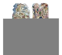 Pegatinas 3D Escena - Juego de pegatinas para casa de 24 cm, lindas pegatinas de diorama de dibujos animados, pegatinas creativas para manualidades, mini kit de bricolaje + actividad de alivio del