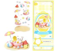 Pegatinas 3D,Figuras Adhesivas Transparentes Hazlo Tú Mismo | Adhesivos Impermeables Apilables para Manualidades,para móvil, scrapbook, escritorio, botella agua, planificador, diario, ordenador