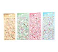 Pegatinas 3D, frutas 3D, accesorios de scrapbooking animales, lindas pegatinas pequeñas, decoración de libros de recortes, para diario, cuaderno, cuaderno, estuche, tableta, taza, botella de agua