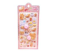 Pegatinas 3D - Impresión de Huellas de Huellas de Alta adhesión | Lindas Etiquetas pequeñas de Estilo de Dibujos Animados Paquete de 1 Paquete para niños niñas teléfono portátil Botella de Agua