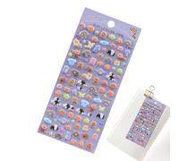 Pegatinas 3D Infantiles | Calcomanías 3D Para Scrapbook,Pegatinas Pequeñas Esponjosas Para Diario Y Manualidades,Para Niños Y Adultos Botella De Agua Ordenador Diario Cuaderno Estuche Equipaje Patinet