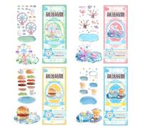 Pegatinas 3D lindas - Calcomanías de resina 3D apilables divertidas - Ocio creativo pegatinas de animales apilados, para casa, oficina, escuela, clase scrapbooking diarios de ocio creativos