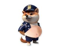 Pegatinas 3D para cachorros, calcomanías de dibujos animados de vientre suave, 1 pieza, divertido paquete de calcomanías, calcomanías para cuadernos, fáciles de aplicar y quitar, para portátiles