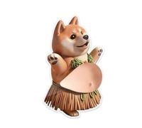 Pegatinas 3D para cachorros, calcomanías de dibujos animados de vientre suave, 1 pieza, divertido paquete de calcomanías, calcomanías para cuadernos, fáciles de aplicar y quitar, para portátiles