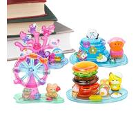 Pegatinas 3D para niños | 4 hojas de pegatinas decorativas apilables para pegar entre sí - Pegatinas decorativas de resina de | Para el diseño decorativo del hogar, el lugar de trabajo y el