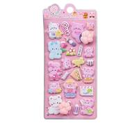 Pegatinas 3D para niños - Calcomanías Sensoriales en Forma de Pata de Gato,pegatinas 3D de caricatura apretables | Para Portátil, de Móvil, Botella, Equipaje, Taza, Scrapbooking y