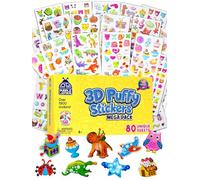 Pegatinas 3D para Niños de Purple Ladybug - Lote de 80 Hojas Diferentes y Más de 950 Stickers Infantiles - Animales, Letras, Números, Calcomanías - Muestra Gratuita Incluída