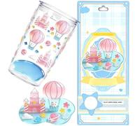 Pegatinas 3D para niños,Figuras Adhesivas Transparentes Hazlo Tú Mismo - Adhesivos 3D Apilables Impermeables,Para De Teléfono Scrapbook Escritorio Diario Botella De Agua Planificador Cuaderno Y