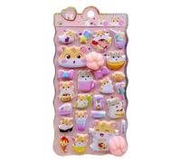 Pegatinas 3D para niños - Mini Pet Decals Set para decoración creativa | Surtido de diseños de puffys de PVC con bonitos estilos de animales, fácil de usar para álbumes de recortes, laptop, funda de