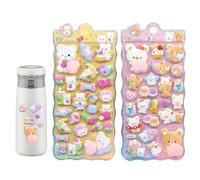 Pegatinas 3D para niños - Papel acrílico autoadhesivo 7,87 x 3,86 pulgadas | Lindas pegatinas de animales Decoraciones, 2 hojas pegatinas para fundas de teléfono móvil | Scrapbooking Funda Móvil