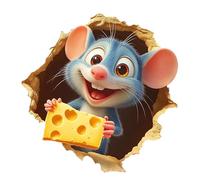 Pegatinas 3D Para Pared | Vinilos Decorativos De Agujeros 3D Con Dibujos Animados | Adhesivos Removibles Y Reposicionables Para Cocina Baño Dormitorio Jardín Habitación Infantil Aula Decoración Hogar